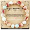 AD Beads - Braccialetto fatto a mano da 4 mm, 6 mm, 8 mm, 10 mm, pietra naturale per la pace e la tranquillità, meditazione, yoga, guarigione e energia, regalo unisex, 8mm, pietra