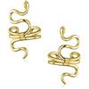 Bling Jewelry Orecchini A Clip Per Orecchio Non Forato In Argento Placcato In Oro 14K .925 Sterling Silver Pair