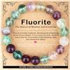 AD Beads - Braccialetto fatto a mano da 4 mm, 6 mm, 8 mm, 10 mm, pietra naturale per la pace e la tranquillità, meditazione, yoga, guarigione e energia, regalo unisex, 6 mm