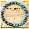 AD Beads - Braccialetto fatto a mano da 4 mm, 6 mm, 8 mm, 10 mm, pietra naturale per la pace e la tranquillità, meditazione, yoga, guarigione e energia, regalo unisex, 8mm