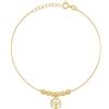 Sakrami Bracciale in Argento Placcato Oro con Charms, per Donne Ragazze Maestre Professori, Idea Regalo Ringraziamento Fine Anno, Compleanno + Dedica Incisa e Confezione Regalo (Albero della Vita)