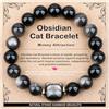 AD Beads - Braccialetto fatto a mano da 4 mm, 6 mm, 8 mm, 10 mm, pietra naturale per la pace e la tranquillità, meditazione, yoga, guarigione e energia, regalo unisex, 8mm, pietra