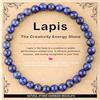 AD Beads - Braccialetto fatto a mano da 4 mm, 6 mm, 8 mm, 10 mm, pietra naturale per la pace e la tranquillità, meditazione, yoga, guarigione e energia, regalo unisex, 10 mm