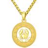 PARYFO Collana con 12 segni zodiacali in argento Sterling 925, con ciondolo a forma di cancro, placcato oro, 25 *25mm/0.98 *0.98 Zoll, Argento sterling, Cristallo