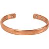 Touchstone Bracciale in Rame in Stile Tibetano. Forgiato a Mano con Rame Massiccio e di Alto Spessore. Bracciale Gioiello per Donna e Uomo.
