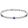 Morellato Bracciale Uomo in Acciaio, Zirconi Blu, Collezione Urban - SABH43