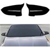 Gangying Calotte Specchietti Retrovisori per BMW Serie 5 F10 F11 F07, Serie 6 F06 F12 F13, Serie 7 F02 Coppia Gusci Ricambio Nero Lucido 2013-2018