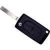Giano il dio delle chiavi Giano Tech - Guscio Chiave Telecomando - Scocca Cover Ricambi auto Citroen C3 -C4 - C5 - C2 Picasso 107 - 206 - 207 - 307 - 308 - 406 - 407 (3 Bottoni, Lama HU83 - CE0536)