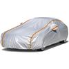 Generico Telo Copriauto per Fiat Panda ZAF 141 1981-1996,Anti-UV, Antipolvere, Antivento, Antipioggia, Antigraffio, Con Strisce Riflettenti