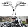 DREAMIZER Specchietto Retrovisore per Moto, 8mm Moto Specchietti Laterali per Sportster XL883 1200 Low Rider Dyna Softail Street Glide Electra Glide Road Glide