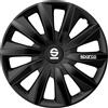 Sparco Set Copricerchi 4 Pezzi Milano 14 Pollici Nero
