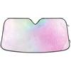 RPLIFE Parasole per parabrezza auto olografico sfumato arcobaleno parasole per auto, parasole pieghevole per parabrezza auto, copertura per finestrino anteriore dell'auto (L)