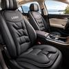 RXASC Coprisedili Auto Universale Personalizzabile con Logo/Testo, Pelle Nappa Comodo Cuscino per Sedile Auto con Cuscino Lombare Auto, Coprisedile Auto Antiscivolo, 5 Colori, Facile da Installare