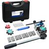 Zoomtools Kit Svasatura Tubi Freno Professionale, Svasature Singole, Doppie e a Bolla 37° e 45° gradi, per Tubi 3/16 1/4 5/16 3/8 (4,75/6,35/8/9,5 mm)