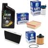 Somer Car KIT TAGLIANDO COMPATIBILE CON JEEP RENEGADE 500 X 2.0 MJT 136 140+ 4 FILTRI + 5 LT FORWARD 0W30