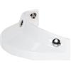 Kodxylytix Visiera a 3 agganci per caschi con 3 bottoni, mezzi caschi, parti bianche 20 x 10 x 5,5 cm