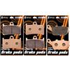 SYUU S SYUU Pastiglie Freno Sinterizzate Anteriore e Posteriore Compatibili con Yamaha MT-07 MT-09 MT-10 2014 2015 2016 2017 2018 FZ1 Fazer Naked 2006-2016 FZ-07 FZ-10 Resistente all'usura FA252F FA174R