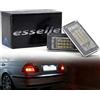Esselle Parts Placchette Luci Targa LED Compatibili con Bmw Serie 3 E46 18 SMD CANBUS 6000K Bianco Ghiaccio Plug & Play Nessun Errore