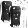 TXErfolg 2 Pezzi Guscio Chiave Auto 3 Tasti per Opel Insignia Astra J Adam Zafira