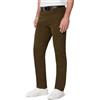 Amazon Essentials Pantaloni a Cinque Tasche, Tinti in Capo, Vestibilità Regolare Uomo, Marrone Scuro, 30W / 30L