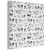 MuchoWow© Pannelli Fonoassorbenti 40x40 cm Decorativi Pannello Fonoassorbente Quadri Insonorizzanti Per Pareti Isolamento Acustico Decorativo Isolante Modello - Nero - Bianco - Cuffie - Gioco