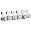 Guyker 6 in linea Vintage Guitar Lock String Tuners - Bloccaggio Tuning Key Pegs Machine Heads Parti di ricambio per chitarre elettriche ST TL Style - cromo