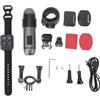 BONKZEBU Action Camera 4K con Scheda da 64 GB, Mini Fotocamera con Registrazione Audio, Registrazione Singola 4K, Videocamera POV Vivavoce Magnetica Wi-Fi Doppia 1080P, per Bici e