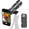 APEXEL Obiettivo zoom 20-60X con custodia integrata per iPhone 16 Pro Max - Teleobiettivo zoom professionale