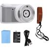 BONKZEBU Fotocamera Digitale 5K, Fotocamera per Vlogging con Messa a Fuoco Automatica a Doppio Schermo da 80 MP, Doppia Lente Anteriore Posteriore HD 5K da 80 MP con Zoom 18x