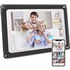 Generico Cornice Digitale Acrilica con Touchscreen HD da 10,1 Pollici, WiFi, 8 GB di Memoria, Rotazione Automatica, Lettore Foto e Video (Pollici, 10.1, Bianco)