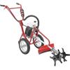 SanBouSi Motozappa 2 in 1 a benzina da giardino, 63 cc, 4 tempi, con 2 ruote in gomma, profondità 10 cm, zappa per aratura, scavare terreno, tirando solchi, diserbo erbacce