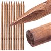 Suinga Set di 10 Palo in legno da 200 cm, Ø 6 cm. Tutoree in legno con punta per il fissaggio di alberi, recinzioni, recinti, ...