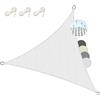 Sol Royal Tenda a Vela Ombreggiante Triangolare 3x3x3 m HDPE SolVision HS9 - Vele Parasole da Giardino Traspirante Protezione Parasole e Raggi UV - Tendone Tende Bianco 300x300x300cm