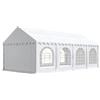 TOOLPORT 4x8 mTendone per feste PREMIUM PVC bianco 100% impermeabile Gazebo da giardino Tendone da esterno Tenda party
