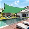 WZMYDBD Rete Ombreggiante Vela Ombreggiante Antistrappo Antivento con Protezione UV con Kit di Fissaggio per Esterno, Serra, Balcone, Giardino, Verde (B2*2M senza corda)