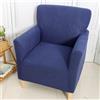 Highdi Copripoltrona con Braccioli in Tessuto Jacquard Elasticizzato, Copridivano 1 Posto Fodere per Poltrona Antiscivolo Antimacchia per Bar Soggiorno Camera da Letto Club (Blu Navy)