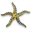 SICILIA BEDDA CAPACI Stella Marina Decorata in Ceramica Caltagirone - con 3 opzioni Dimensione (1Unità) MOD 1 - Misura Grande