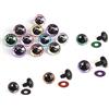 Sdhgerh 80 occhi di sicurezza da 10 mm e naso di sicurezza colorati Amigurumi occhi a bottone con rondelle in plastica, occhi per bambole fai da te