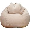 Highdi Pouf Poltrona Sacco Bambini & Adulti Bean Bag Fodera per Sacco di Fagioli per Decorazione della Soggiorno Camera Giardino Salotto Balcone, Senza Ripieno (Beige,100x120cm)