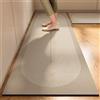 Highdi Tappeto Cucina Antiscivolo Tappeto Passatoia Cucina Lavabile Tappeto da Cucina Lungo Modello di LineaTappeti Runner Tappeto Corridoio per Ingresso Soggiorno Bagno (Marrone,60x180cm)