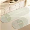 Highdi Tappeto Cucina Antiscivolo Tappeto Passatoia Cucina Lavabile Tappeto da Cucina Lungo Tappeti Runner Asciugatura Rapida Tappeto Corridoio per Ingresso Soggiorno Bagno (40x120cm,Verde Chiaro)
