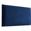 Muralo Pannelli Imbottiti per Pareti in Magic Velvet 70x30 cm - Cuscino da Parete Decorativo, Design Moderno e di Lusso per Camera da Letto e Soggiorno - Blu scuro