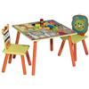 WOLTU Tavolo e Sedie per Bambini Tavolino con 2 Sgabelli Set Mobili | per Soggiorno in Legno