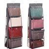 Winter Shore Portaborse da Armadio Appendibile, 8 Scomparti Plastica (2 pz) | Organizer per Armadio Pieghevole per Borse Firmate e Pochette, Ganci Placcati per Carichi Pesanti