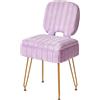 IBUYKE Vanity Sgabello con stoccaggio, sedia pieghevole, viola WBD030V