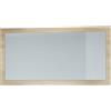 Vladon Specchio Lima, Specchio da Parete con Cornice Moderna, Bianco Lucido (110 x 52 cm)