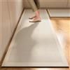 Highdi Tappeto Cucina Antiscivolo Tappeto Passatoia Cucina Lavabile Tappeto da Cucina Lungo Modello di LineaTappeti Runner Tappeto Corridoio per Ingresso Soggiorno Bagno (Beige,60x180cm)
