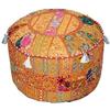 Arprani pouf pouf copertura decorativo patchwork confortevole pouf etnico cuscino in cotone bean bag disegni pavimento ricamato pouf copertura