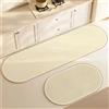 Highdi Tappeto Cucina Antiscivolo Tappeto Passatoia Cucina Lavabile Tappeto da Cucina Lungo Tappeti Runner Asciugatura Rapida Tappeto Corridoio per Ingresso Soggiorno Bagno (40x120cm,Giallo Chiaro)