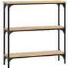 vidaXL Tavolo Consolle Rovere Sonoma 75x22,5x75 cm Legno Agglomerato
